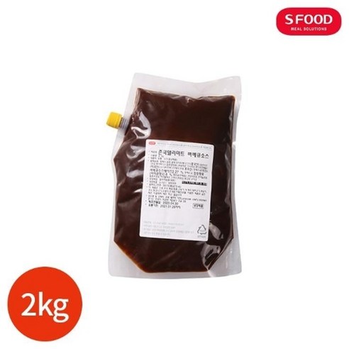 에스푸드 존쿡 델리미트 바베큐 소스 2kg, 1개, 상세페이지 참조