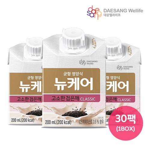 대상웰라이프 뉴케어 고소한 검은깨맛, 30개, 200ml