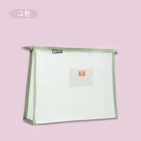 ANYOU 서류포켓 a4서류보관 투명 방수 파일포켓 3색 XWJD120, 그린
