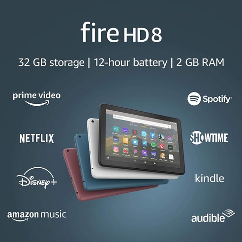 테블릿PC Amazon 아마존 파이어 HD 8 인치 태블릿 32GB 2020년 10세대, 파이어 HD 32기가 블랙