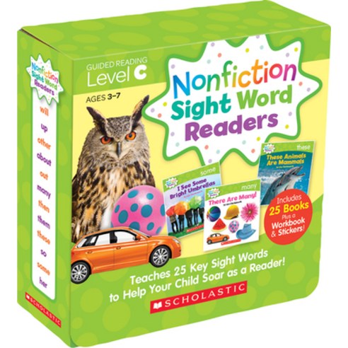 (영문도서) Nonfiction Sight Word Readers: Guided Reading Level C (Parent Pack): Teaches 25 Key Sight Wor... Paperback, Scholastic Teaching Resources, English, 9780545842839