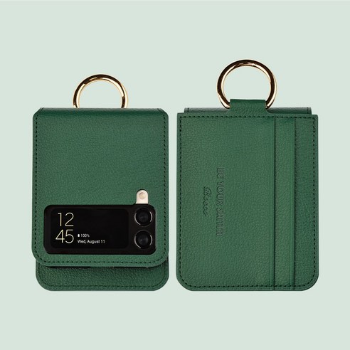 이태리 비건 가죽의 프리미엄 보호와 편의성, 스타일리시한 갤럭시 Z플립4 케이스