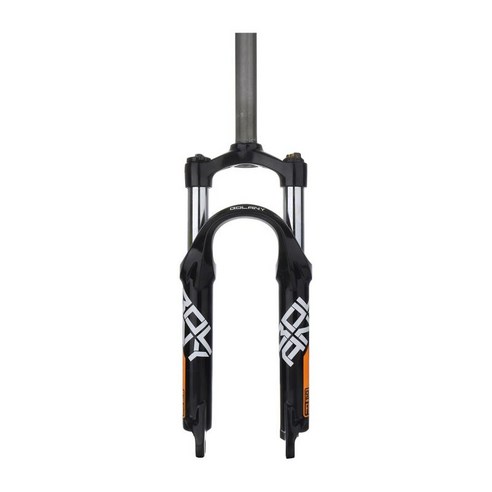 28.6mm 접이식 자전거 앞 포크 잠금/스프링백 조정 앞 포크, 알루미늄 합금, 주황색
