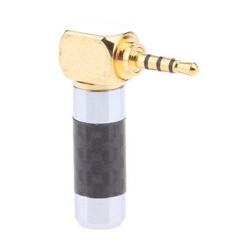2.5mm L 자형 직각 4 극 수 플러그 도체 커넥터, 블랙, 설명, 설명