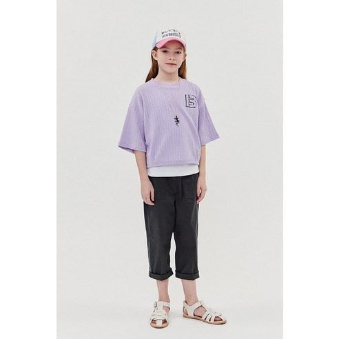 블루테일 블루테일 AXA6TS01VI 바이올렛 루즈 반팔티셔츠 (P003112794)