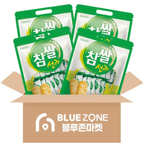 크라운 참쌀선과 253g 4개입 세트, 1세트