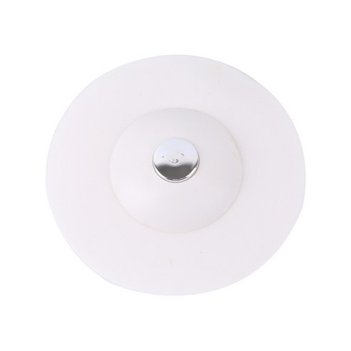 FULE 매우 유용한 홈 가제트3073 탈취제 바닥 배수 실리콘 튀는 싱크 플러그 풀 플러그 하수도 필터 욕조 플러그 UFO 커버, 하얀색