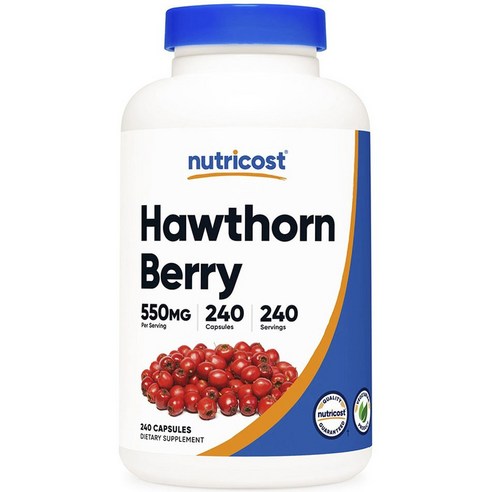 뉴트리코스트 호손 베리 Hawthorn Berry 550MG 240캡슐, 1개, 240정