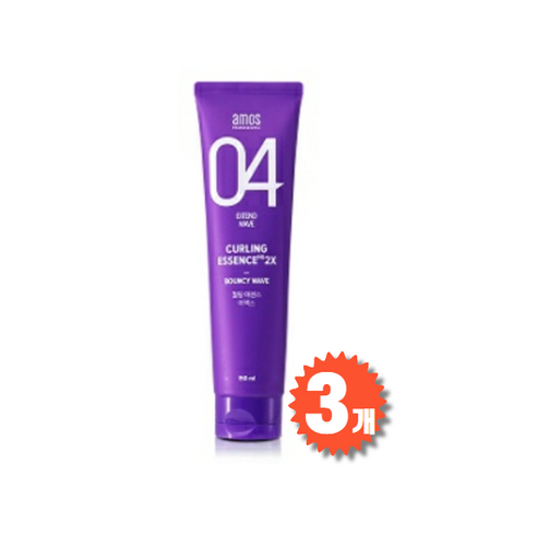 아모스 컬링 에센스 2X 헤어 에센스 3개 세트, 150ml 아모스 컬링 에센스 2X 헤어 에센스 3개 세트, 150ml