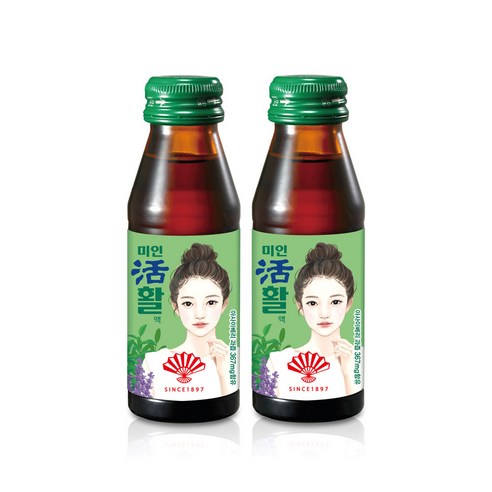 부채표 미인활 10 20 30 50 100병 모음 소화제드링크, 75ml, 40병