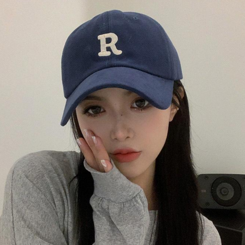 미다미 R 심플 레터링 단색 남녀공용 볼캡 (7컬러)