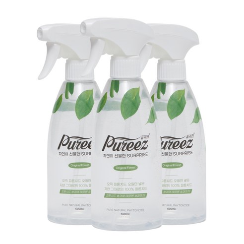 편백수가 아니라 진짜 피톤치드 퓨리즈 피톤치드 오리지널 스프레이, 3개, 500ml
