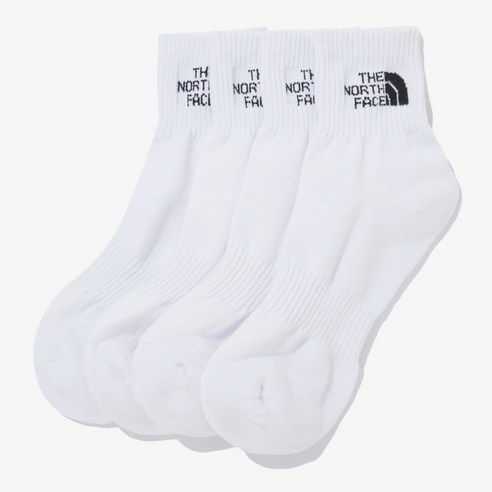 노스페이스 남성 발목 양말 2켤레 세트 화이트 단목 스포츠