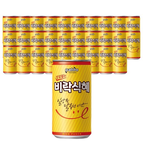 제트스카이 팔도 밥알없는 비락식혜, 175ml, 30개