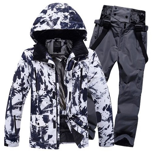 장비 숏 인라인 스키Ski Suit Men Skiing Jackets Winter Warm Windproof Waterproof Outdoor Sport Snow, 04 Style 04_05 XXXL