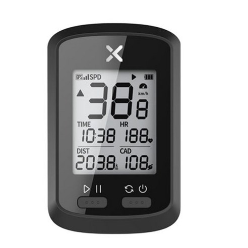 XOSS G+ 속도계 자전거 전용 GPS 무선 속도계 ANT+센서 호환 가능, 블랙