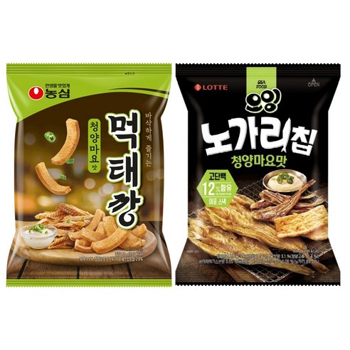 먹태깡+노가리칩 청양마요 맛 편의점 혼술 주전부리