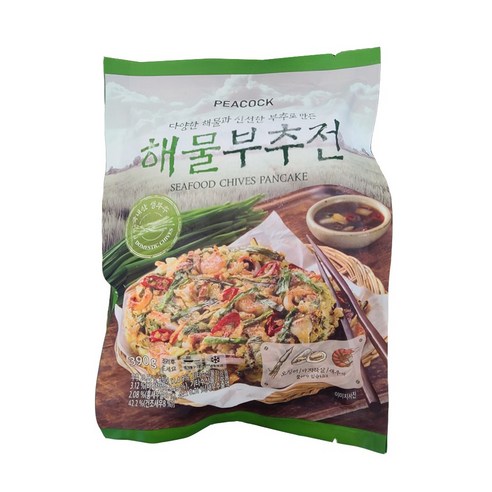 피코크 [피코크] 해물 부추 전 390g, 아이스보냉백포장, 1개