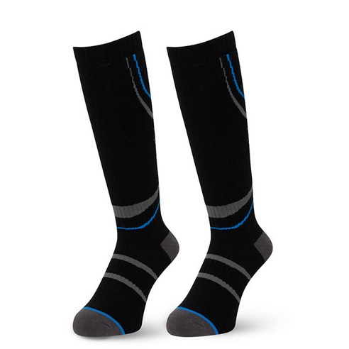피닉스 스키양말 PH SKI TOURING /남성 여성 성인 스키 보드 양말, BKBL, 1개