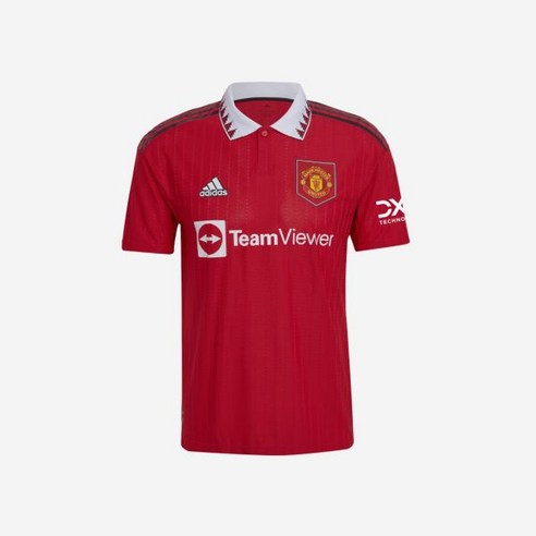 [정품] 아디다스 맨체스터 유나이티드 2022/23 홈 저지 리얼 레드 - US 사이즈 (논 마킹 버전) Adidas Manchester United 2022/23 Home Jer