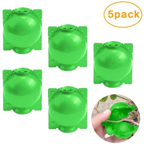5pcs 식물 성장 상자 높은 압력 원예 식물 루트 볼 번식 식물 상자를 뿌리는 식물 상자, 5cm., 초록