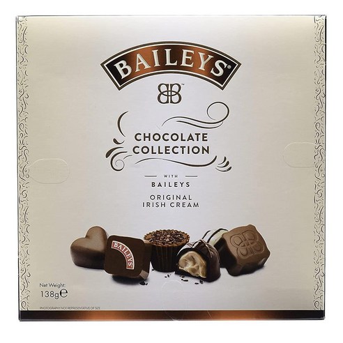 BAILEYS 독일직구 베일리 오리지널 초콜릿 컬렉션 다양한 맛의 변형 녹는 프랄린 기프트 베일리의 술로 채워진 1 x 138g (1팩), 사이즈, 1개