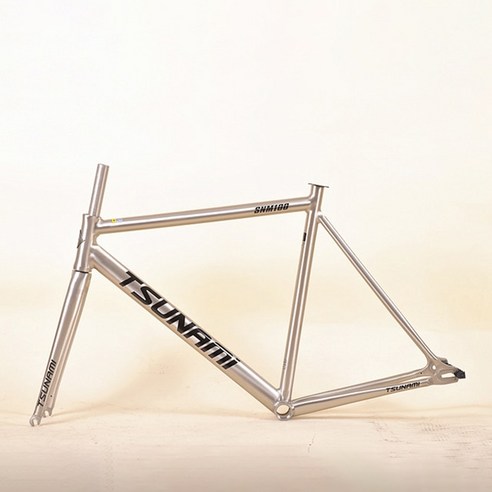 고정 기어 자전거 프레임 쓰나미 SNM100 알루미늄 합금 레이싱 자전거 프레임 세트 Fixie 단일 속도 제한, 04 Ti_01 52CM, 1개