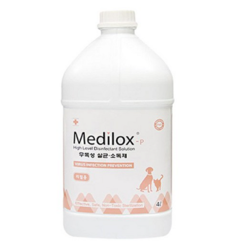 메디록스 반려동물용 살균소독제 리필용 무향, 4L, 3개