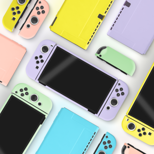 달콤한 컬러와 완벽한 보호, 잼몬스터 파스텔 TPU 풀케이스로 닌텐도 스위치 OLED에 특별함을 입히다.