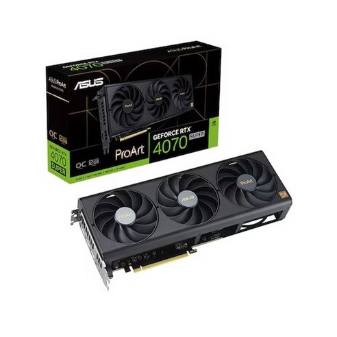 에이수스 ASUS ProArt 지포스 RTX 4070 SUPER O12G OC D6X 12GB, PROART-RTX4070S-O12G