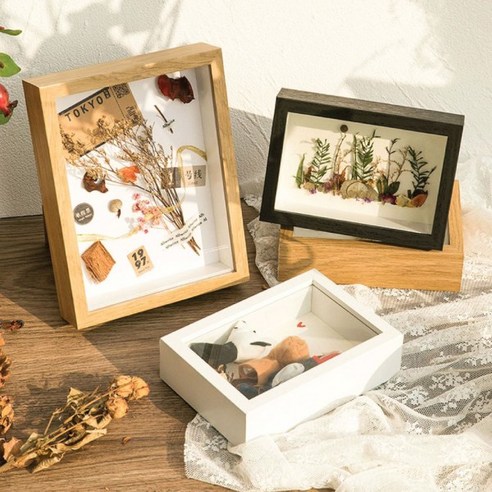 입체 관액자 4X6 /공간 깊은 액자 드라이플라워 캘리그라피, 관액자 4X6-검은색, 1개, 검은색