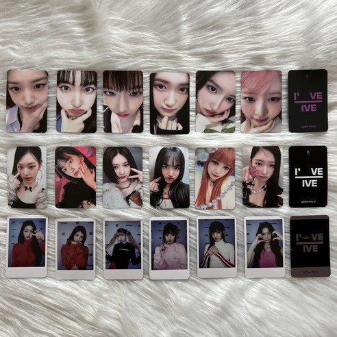 포카에라 아이브아가라구용 아이브 ive mine switch 럭드 사웨 위드뮤 장원영 포카 포토카드 샤올, 위드뮤 1.0 18장