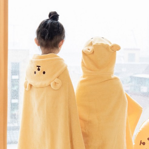 유아비치가운 추천 상품아가드 베베 아기 목욕 가운 유아 샤워 비치 타올 제품 사진