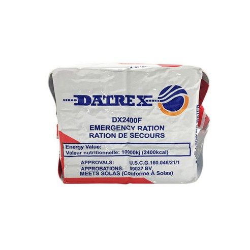 다트렉스 비상식량 DATREX EMERGENCY RATION 2DAY 2400Kcal 전투식량, 480g, 12개