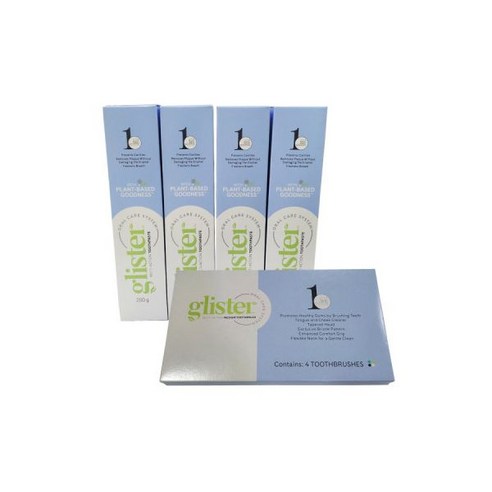 암웨이 글리스터 치약 200g 4갑+칫솔 1box