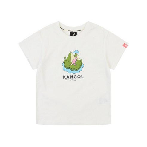 캉골키즈 오프 화이트 컴브리아 마운틴 빅 그래픽 티-shirt QB 0409AQBCRT04090OW 캉골키즈 오프 화이트 컴브리아 마운틴 빅 그래픽 티-shirt QB 0409AQBCRT04090OW