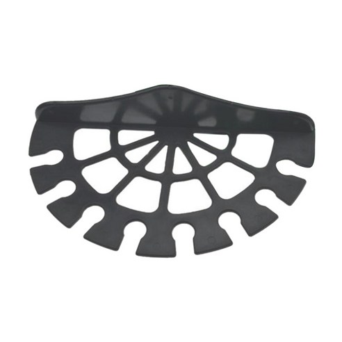 고용량 말 마구간 채찍 선반 브래킷 반원 승마 채찍 걸이, 27cm, ABS 플라스틱, 검은 색