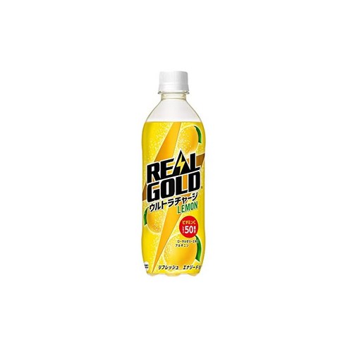 REAL GOLD 코카콜라 리얼 골드 울트라 차지 레몬 490mlPETx24책, 490ml, 1개