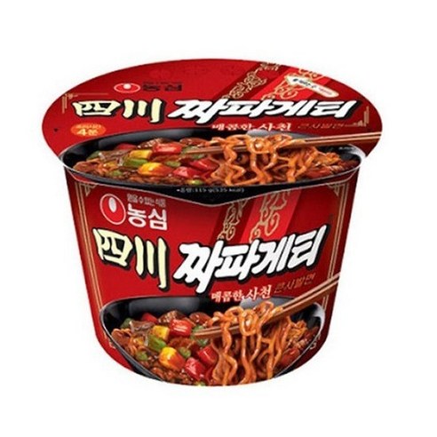 농심 사천 짜파게티 큰사발면, 16개