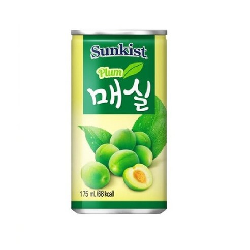 해태 썬키스트 매실 175ml 120캔 미니캔 매실 음료, 120개