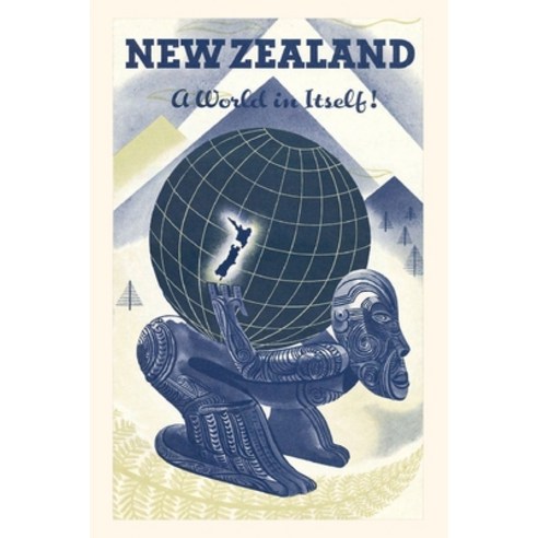 (영문도서) Vintage Journal New Zealand Travel Poster Paperback, Found Image Press, English, 9781648112904