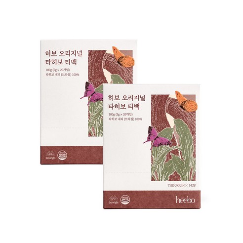 히보 오리지널 타히보 티백 2박스 (5gX40포), 5g, 40개