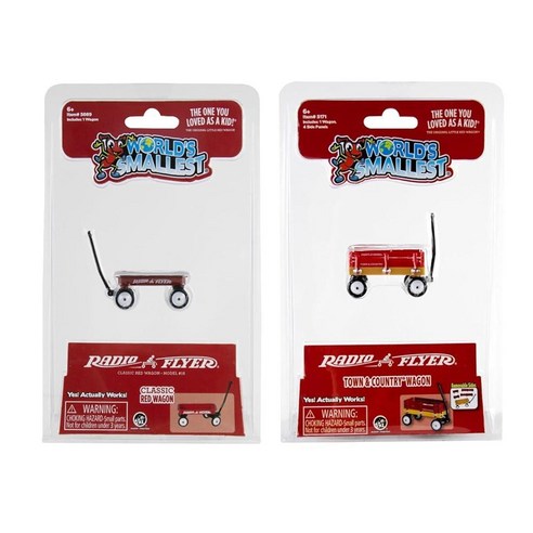 Worlds S+ Smallest Radio Flyer 왜건 타운 컨트리 2개 번들 세트