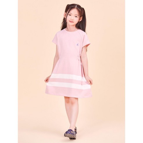 빈폴 BEANPOLE KIDS 스트라이프 포인트 나 원피스 라이트 핑크 BI4471G03Y