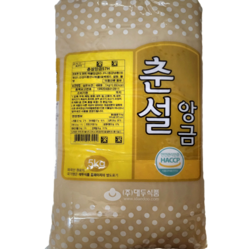 대두식품 춘설앙금57H 5kg, 2개