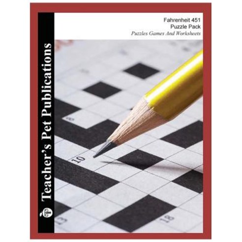 (영문도서) Puzzle Pack: Fahrenheit 451 Paperback, Teacher''s Pet Publications, English, 9781602493162