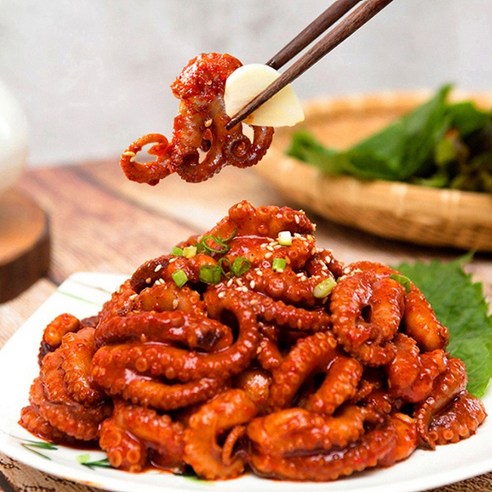 딩동쭈꾸미 500g 쭈꾸미볶음 덜매운맛 매운맛, 일반배송, 1개