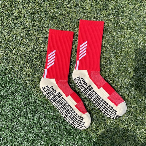 빽스삭스 풋살양말 축구양말 러닝양말 3개입, 빨강