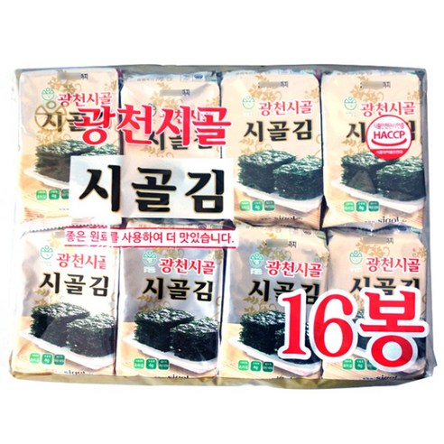 광천시골김, 32개, 4g
