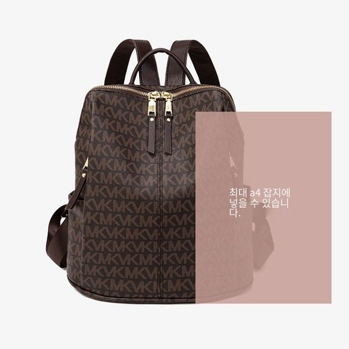 Meng인쇄 여성 배낭 봄 새로운 한국어 스타일 쉬운 착용 패션 도난 방지 배낭 대용량 미라 가방